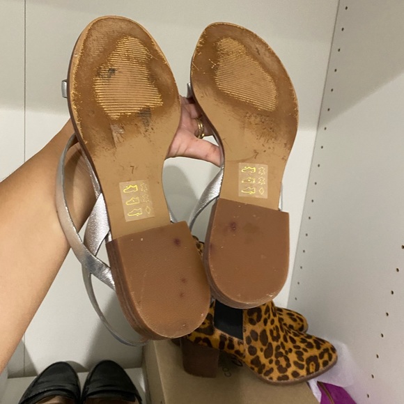 Madewell Silver Heidi Slingback Sandals - 7 - Picture 10 of 10